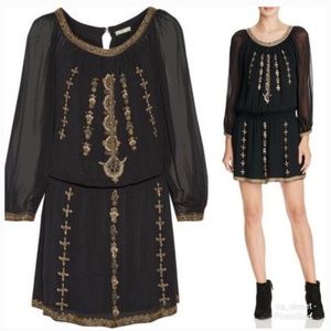 Joie Berline embroidered sheer dress